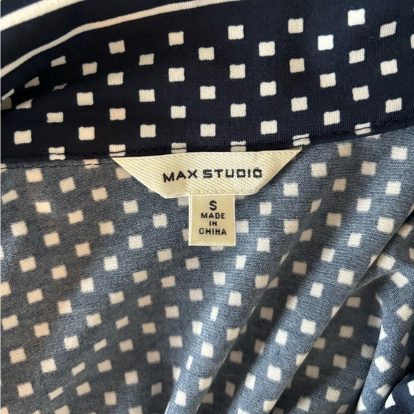 MAX STUDIO Navy/White Printed Dress - Picture 6 of 6